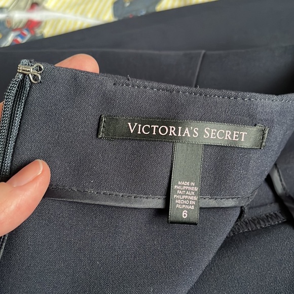 Women's Navy / VINTAGE Victoria Secret pencil skirt / Size 6 - Picture 6 of 10